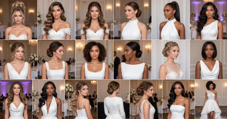 Ball Gown Hairstyles That Match Your Dress Neckline