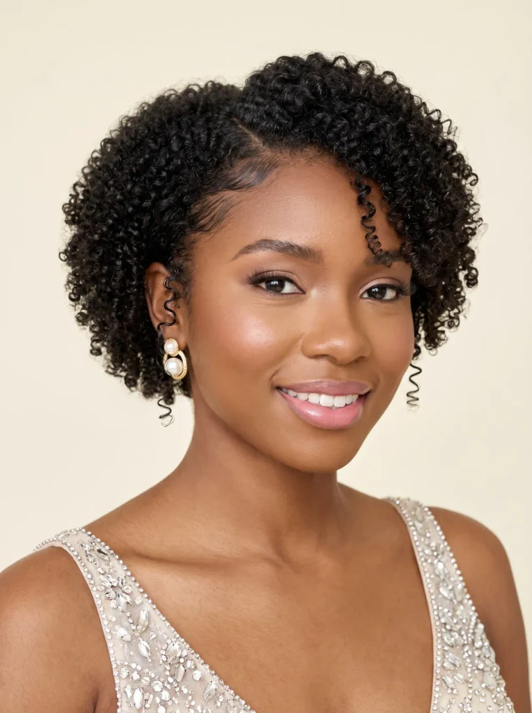 Black Girl Short Prom Curls