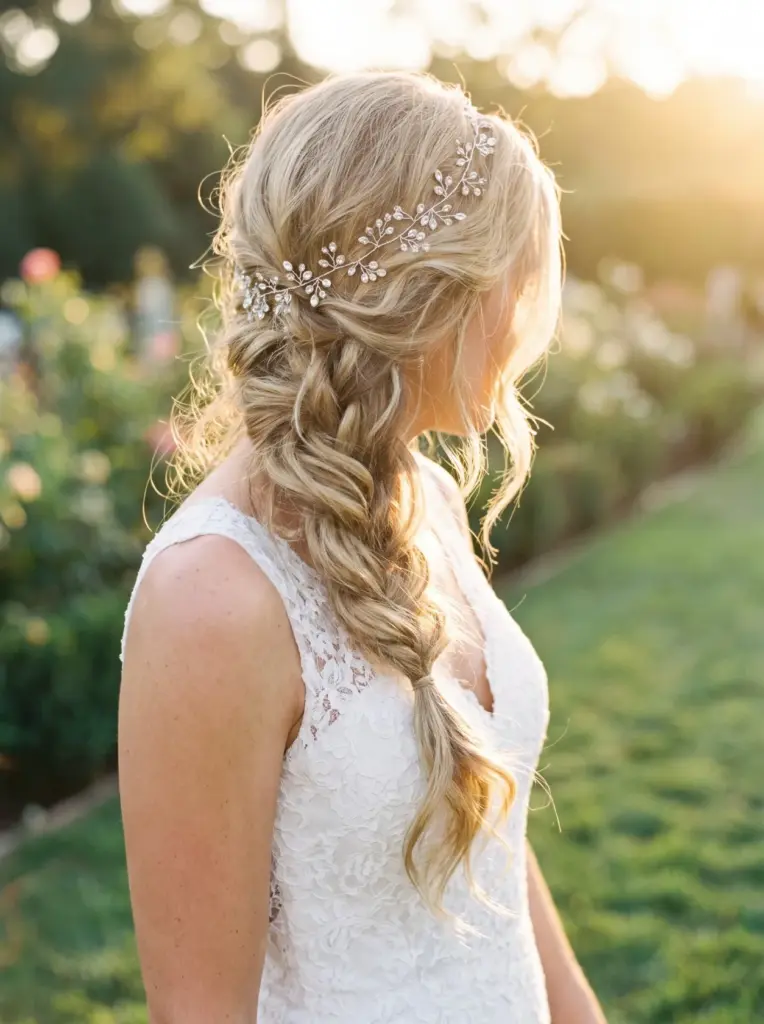 Boho Braid With Crystal Vine