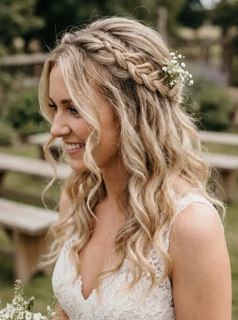 Boho Half Up Half Down