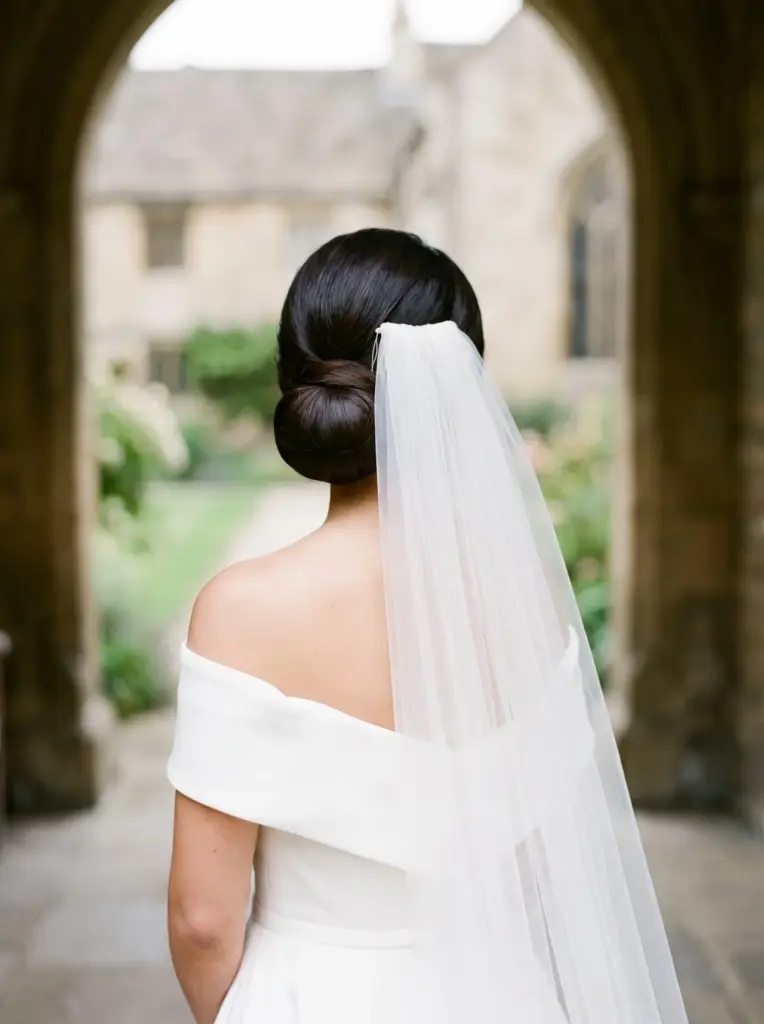 Classic Chignon Low Bun Style