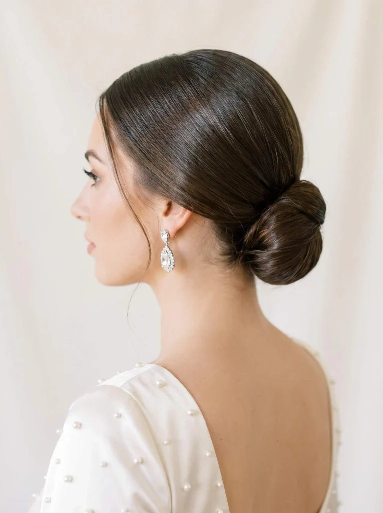 Classic Sleek Low Bun Prom