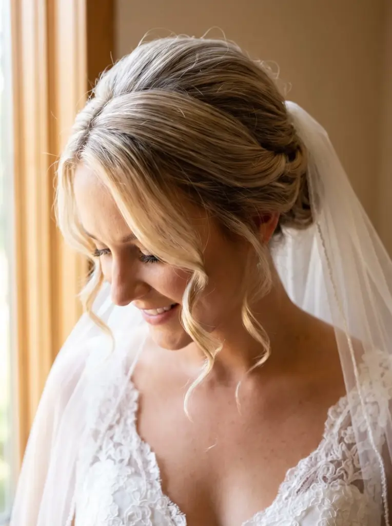 Elegant Blonde Hair With Soft Tendrils