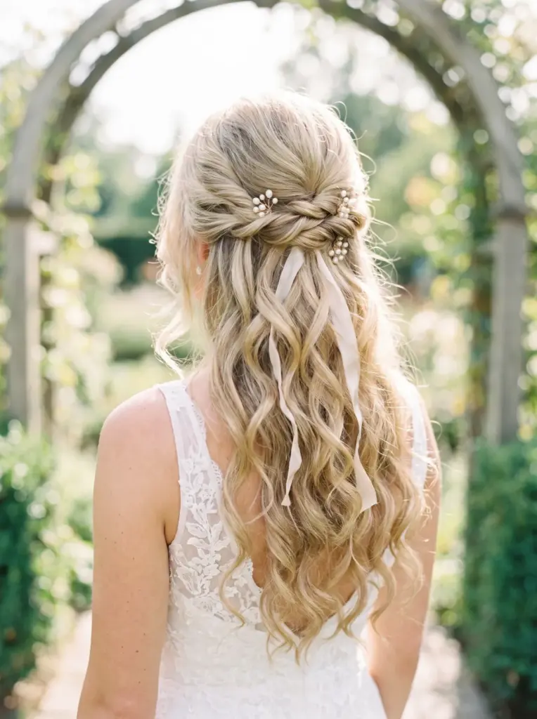 Fairytale Blonde Princess Half Up