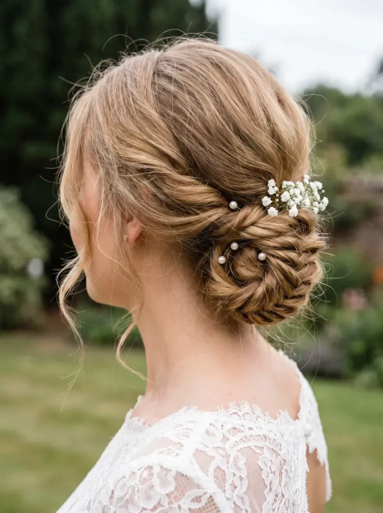 Fishtail Braid Bridal Updo