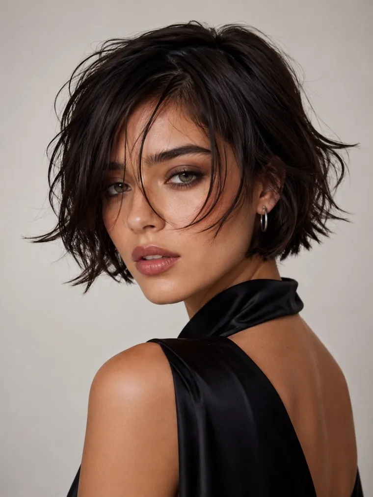 Grunge Textured Short Prom Hair