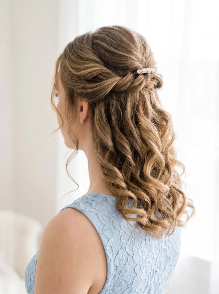Half Up Short Prom Curls