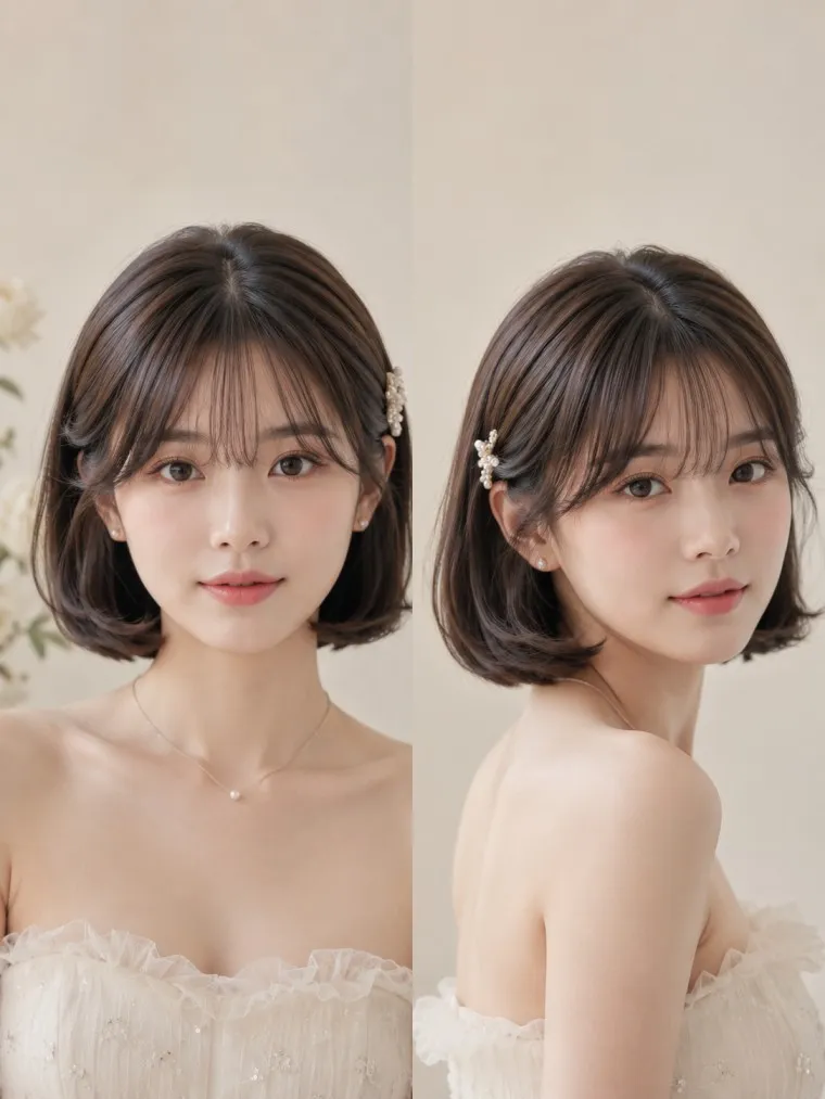 Korean Short Prom Hair Style