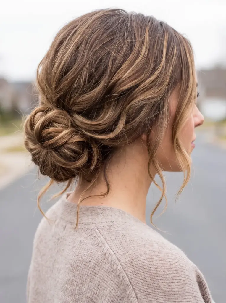 Messy Low Bun For Every Hair Length