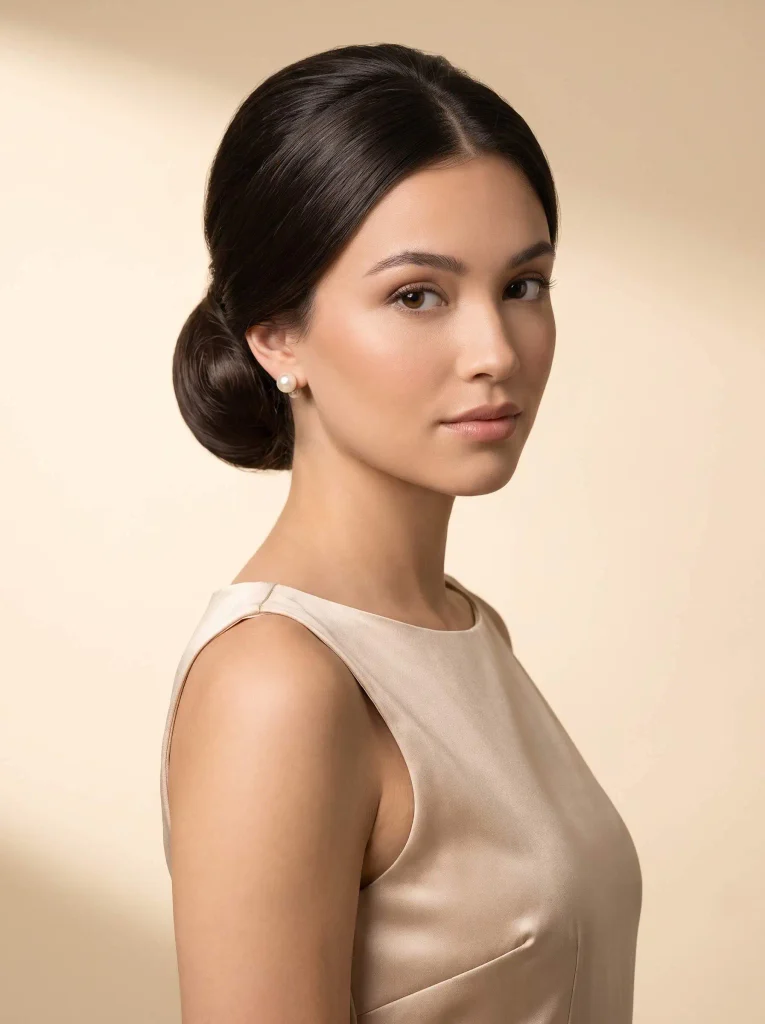 Polished Old Money Low Bun
