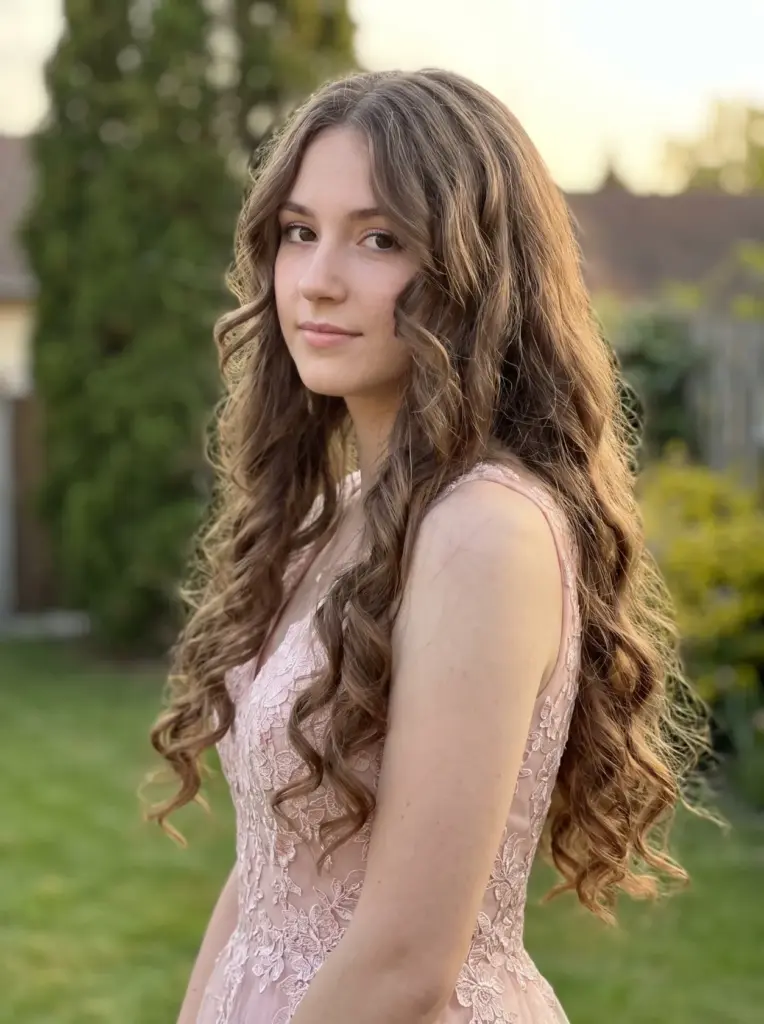 Romantic Curly Prom Hair Down
