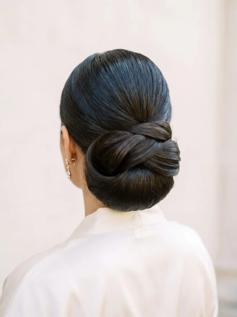 Sleek Low Bun Long Hair