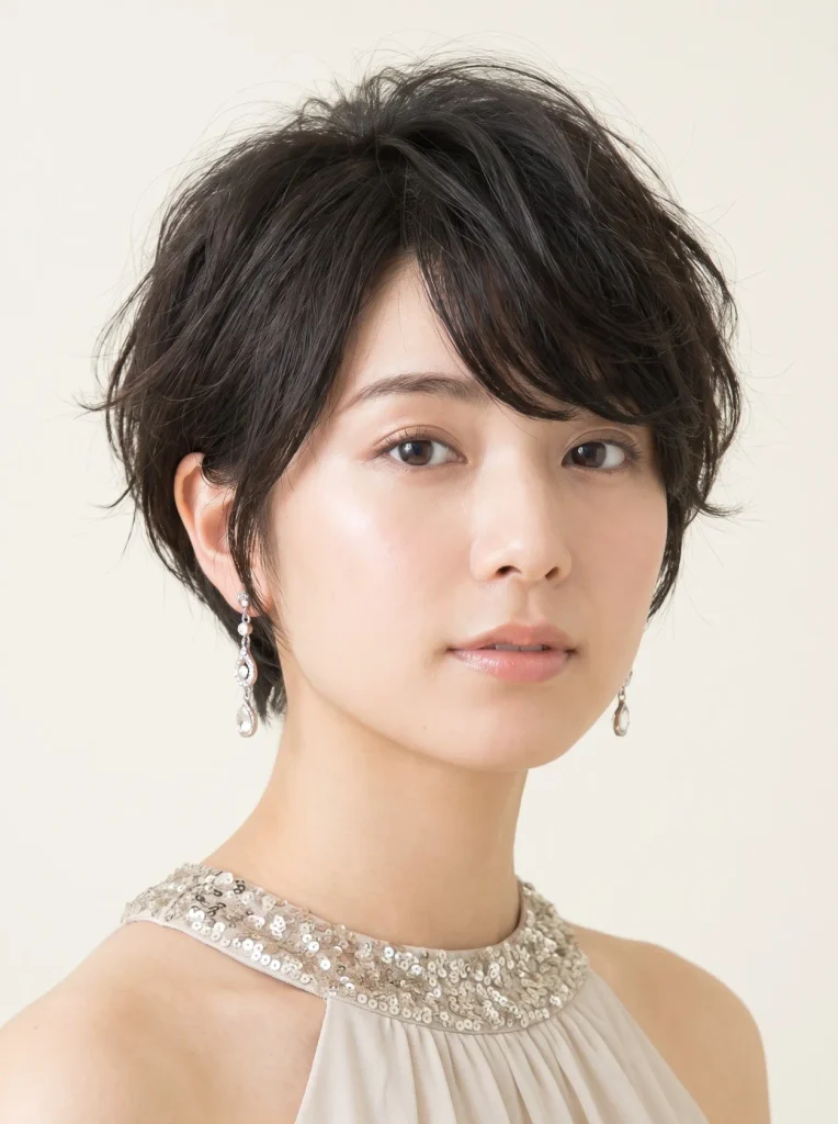 Textured Pixie Cut Prom Style