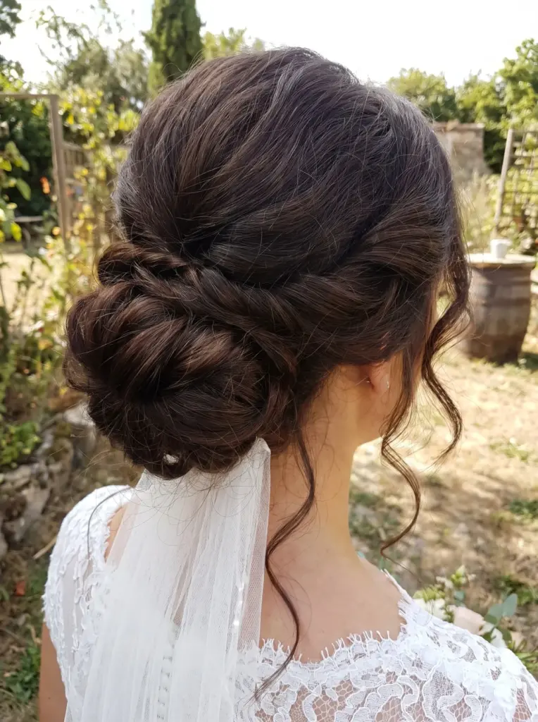 Thick Medium Hair Textured Bun