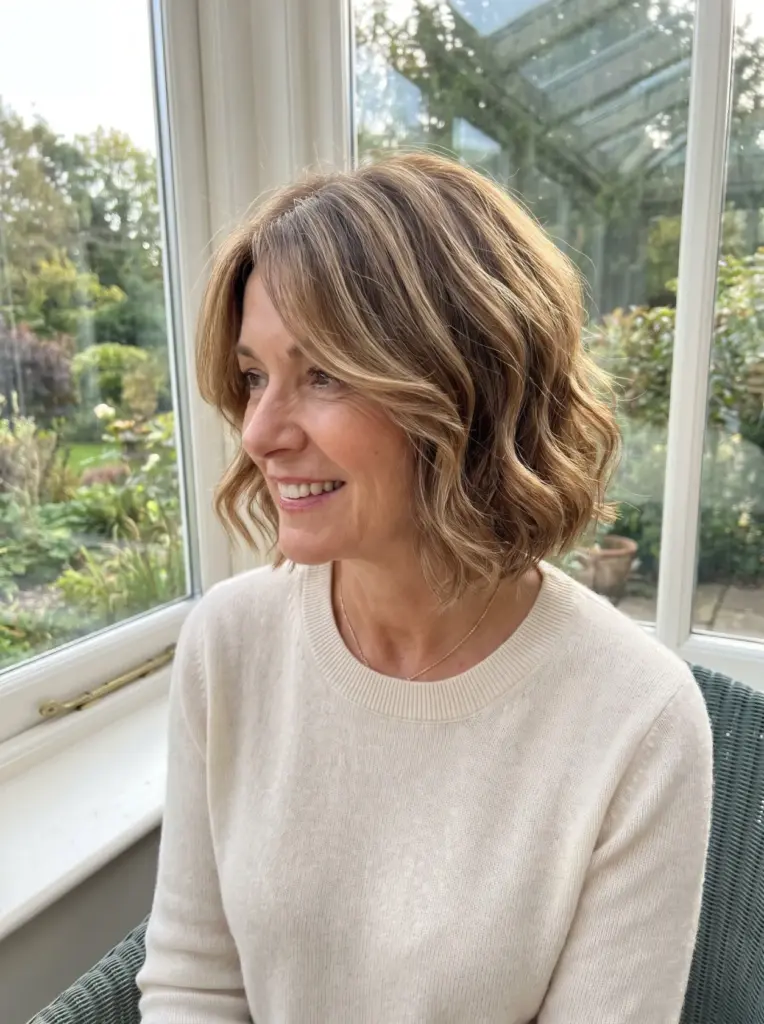 Wavy Bob For Older Women