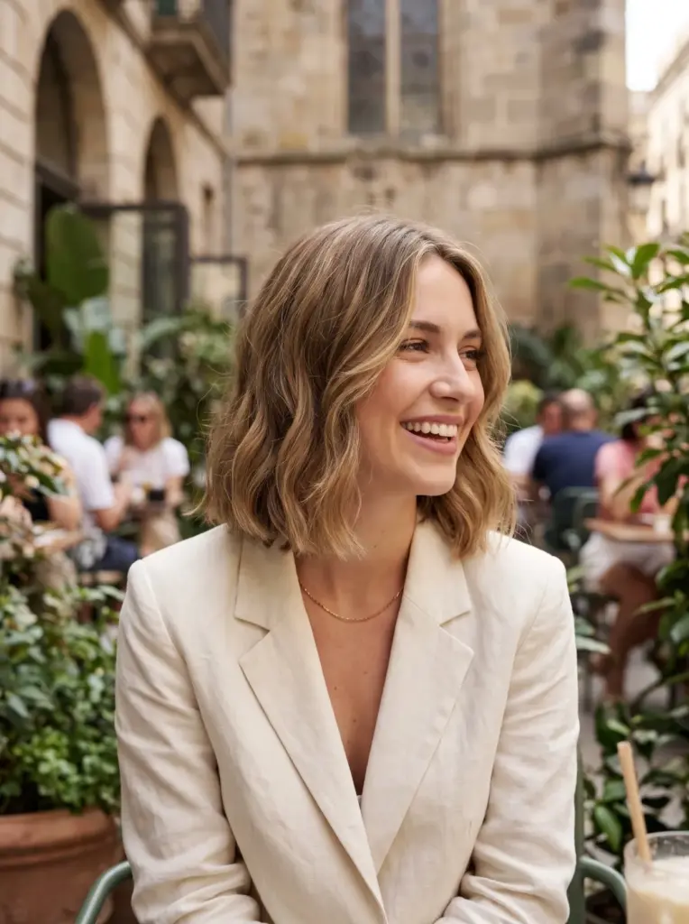 Wavy Bob For Oval Face
