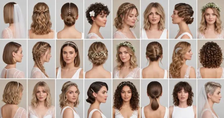 Wedding Hairstyles for Short Hair: 14 Bridal Looks Under Chin-Length