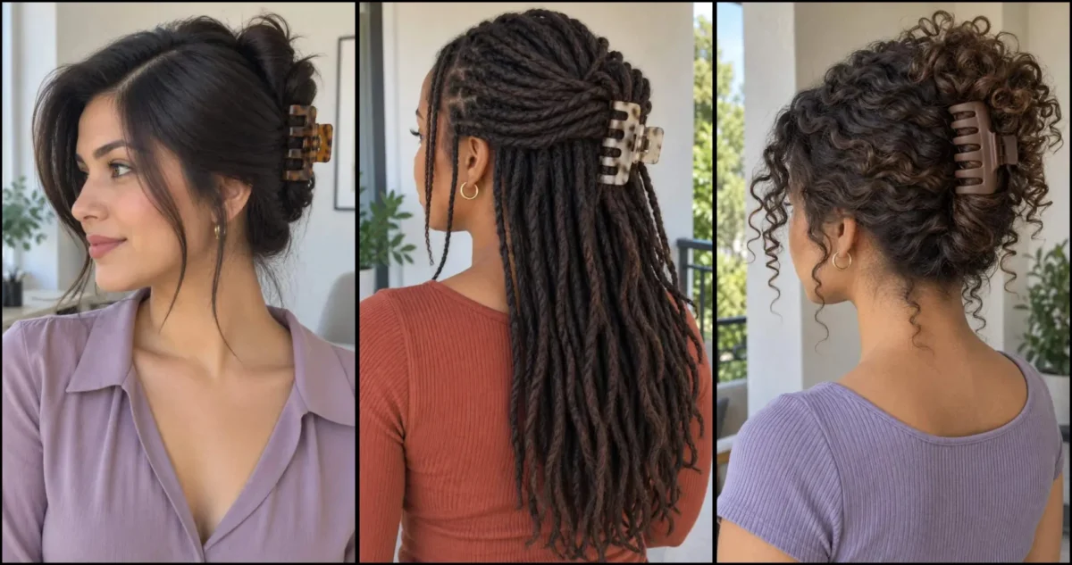 28 Claw Clip Hairstyles for Easy Everyday Hair Styling
