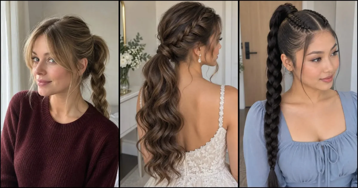30 Braided Ponytail Hairstyles for Women to Recreate