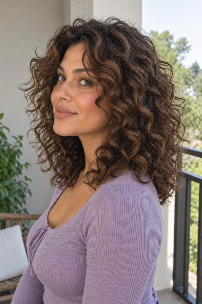 3A Curly Shag With Layers