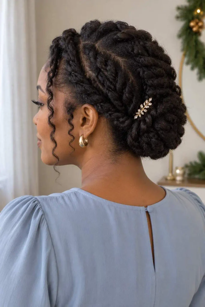 4C Twisted Holiday Updo