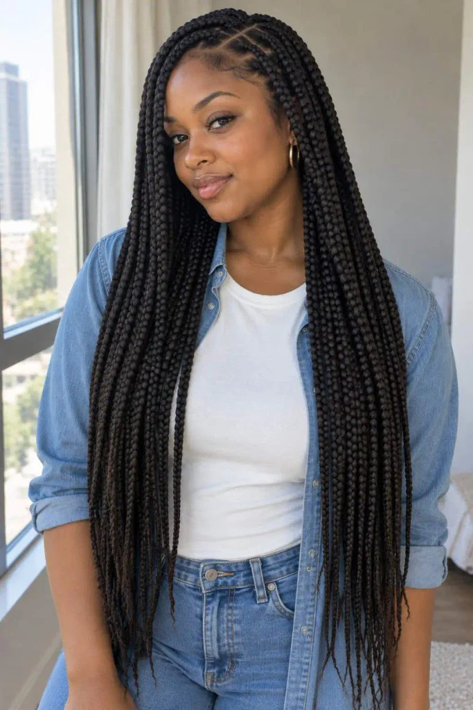 90s Poetic Justice box braids