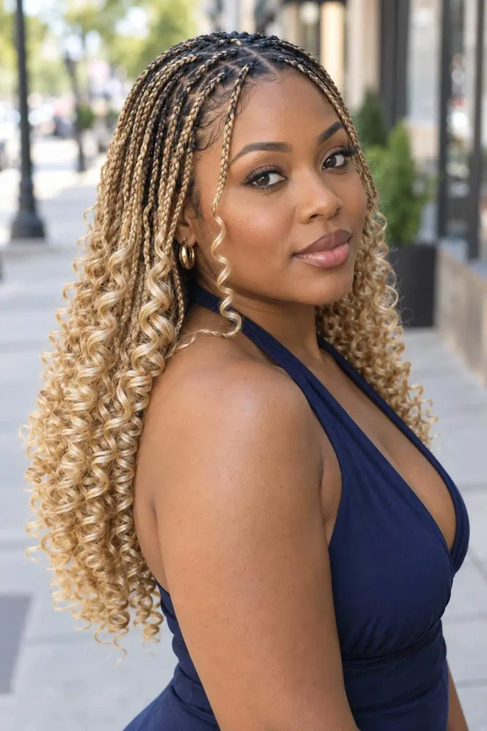 Blonde Pick And Drop French Curls
