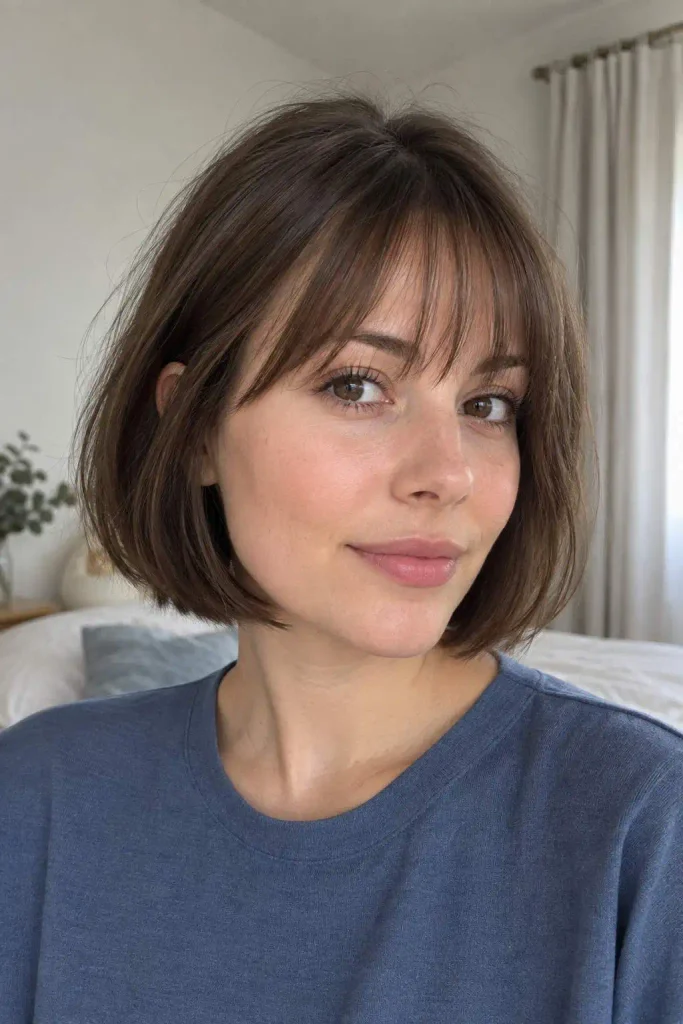 Bob with wispy bangs