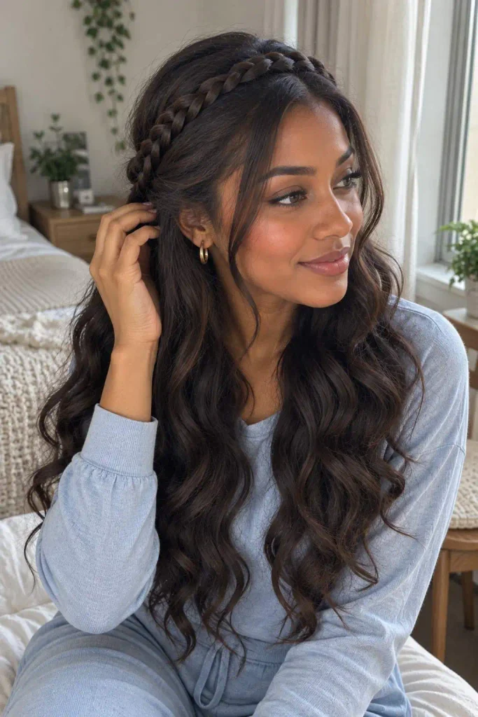 Braided Headband With Waves
