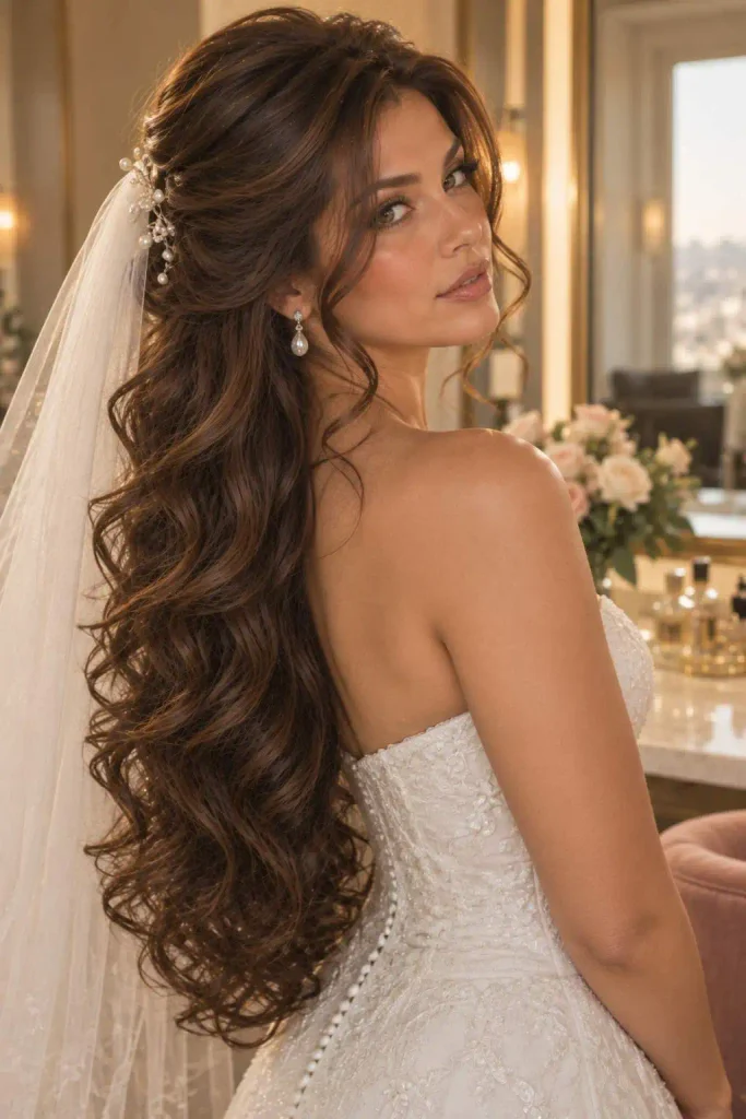 Bridal Telenovela Hair Wedding Curls