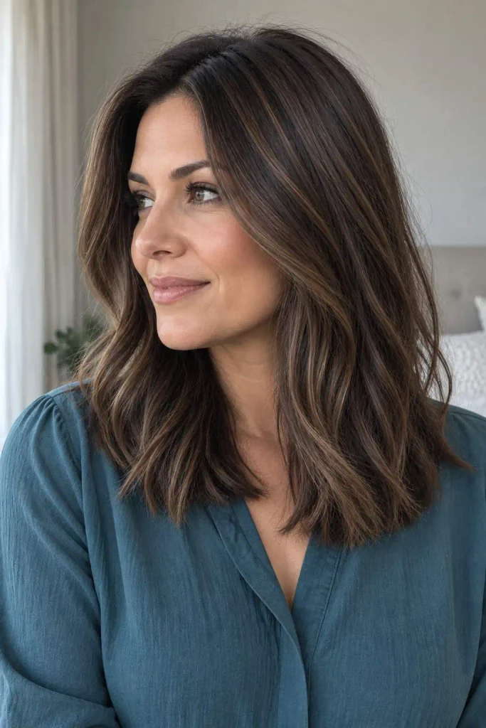 Brunette Hair With Subtle Highlights