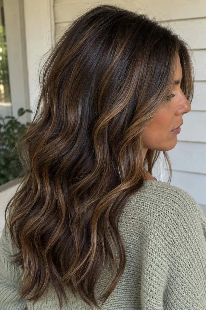 Brunette Toffee Ribbon Highlights