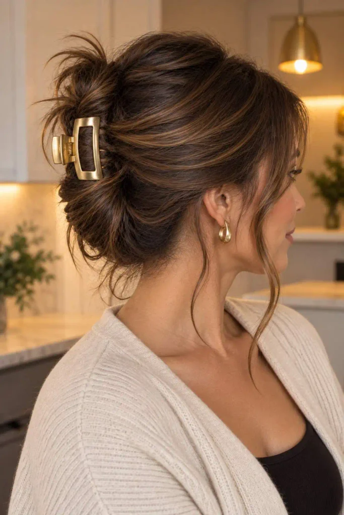 Casual claw-clip party twist