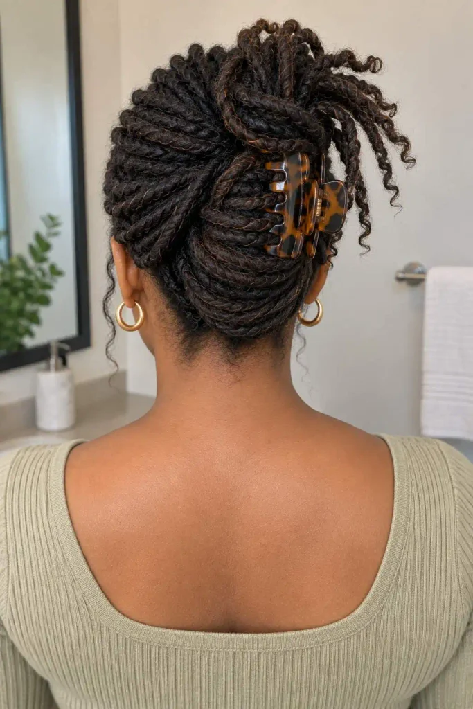 Claw clip loc twist