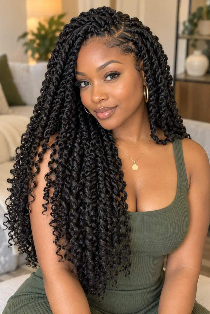 Crochet Passion Twist Hairstyle