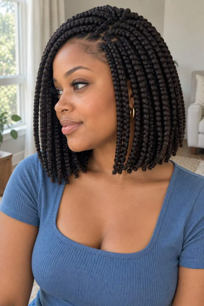 Crochet box braids bob