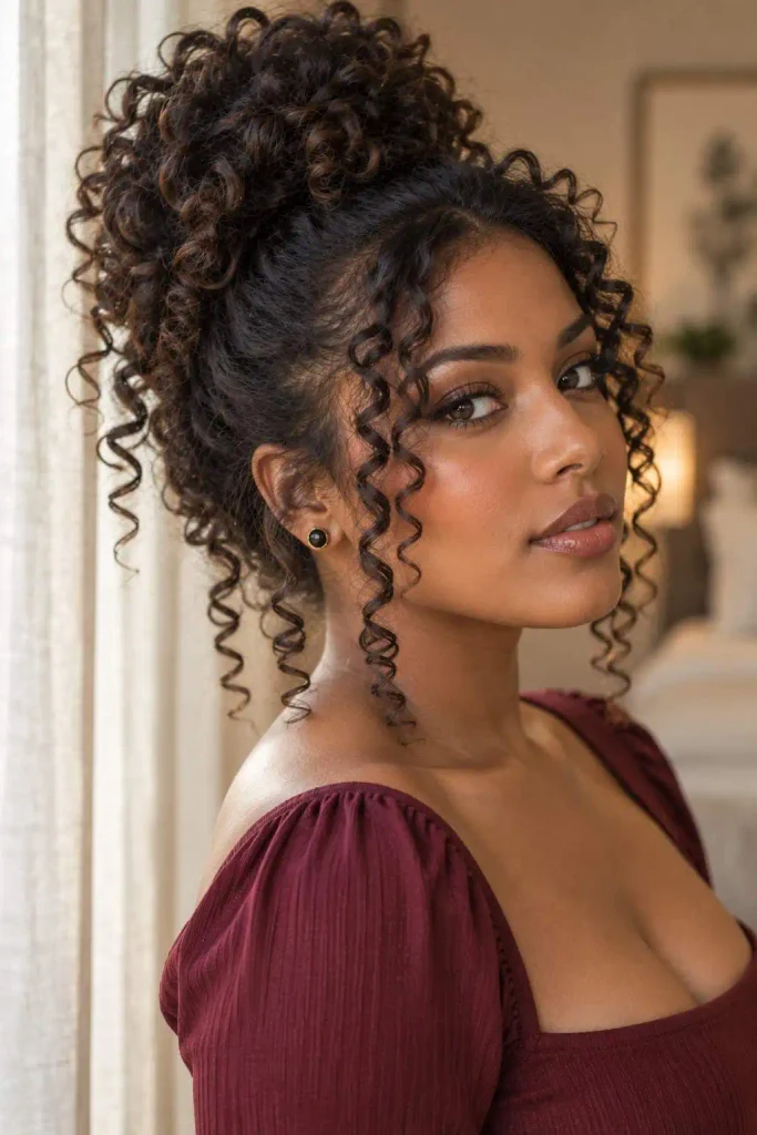 Curly Pammy Updo Ringlets