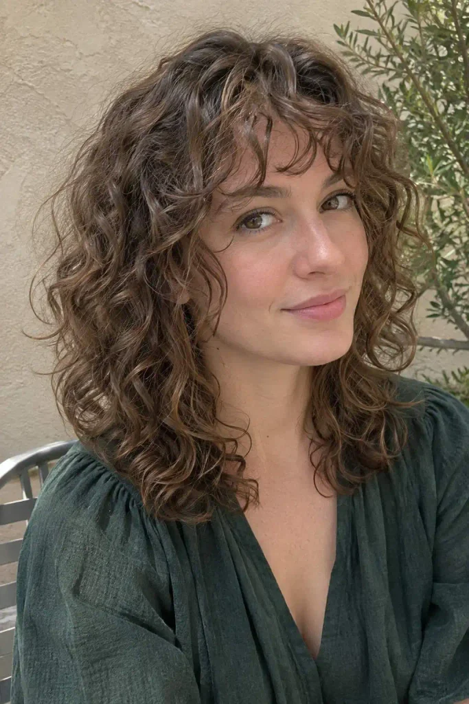 Curly Shag With Wispy Bangs