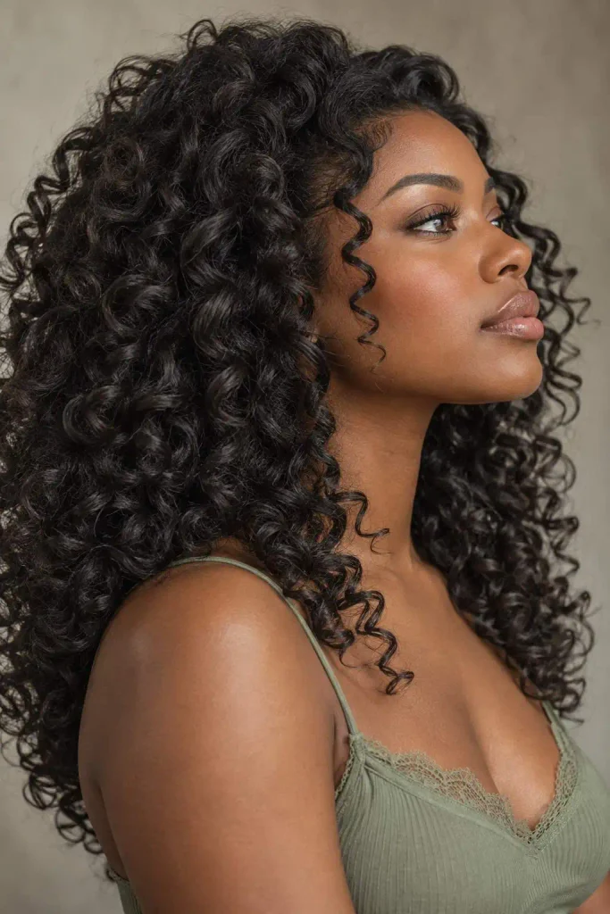 Curly Telenovela Hair Defined Spirals