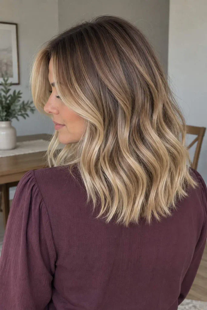Dark Blonde Rooted Balayage