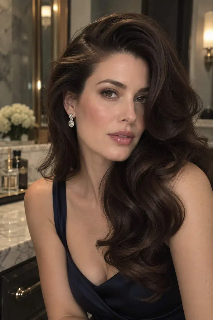 Deep Side Part Telenovela Blowout