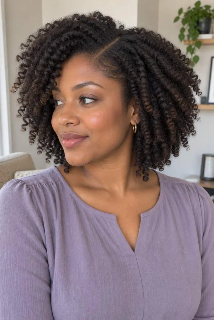 Defined Twist-Out for Work