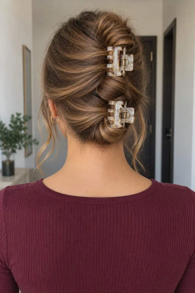 Double Claw Clip Twist