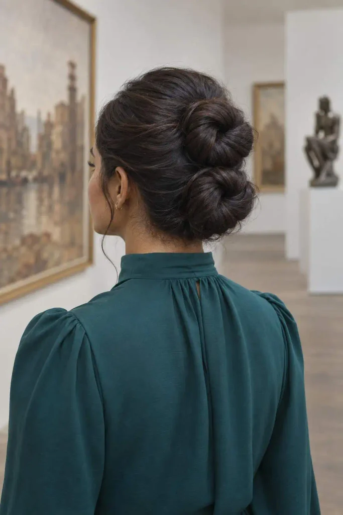 Double Infinity Bun Stacked Loops