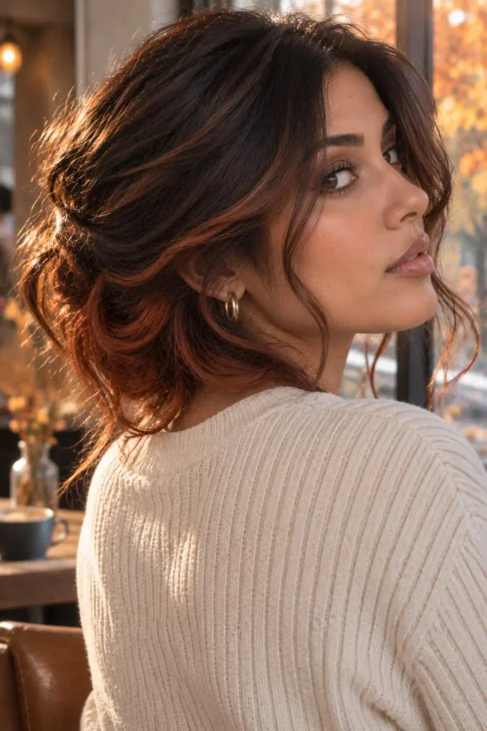 Fall Copper Halo Hair