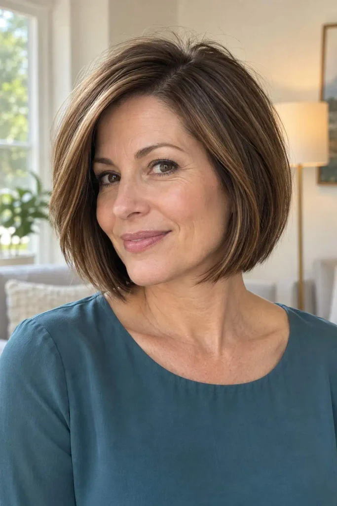 Fine hair bob over 40
