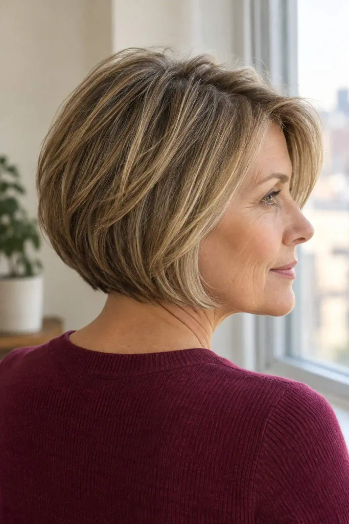 Fine hair bob over 50