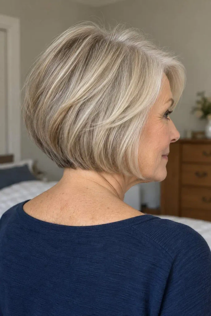 Fine hair bob over 60