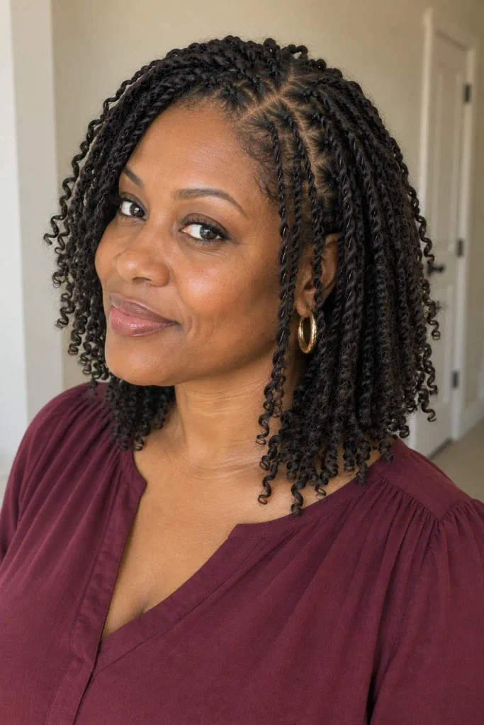 Fine hair two strand twists
