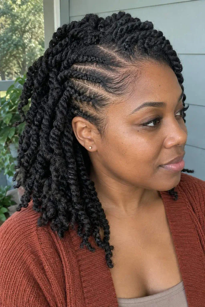 Flat twist two strand combo